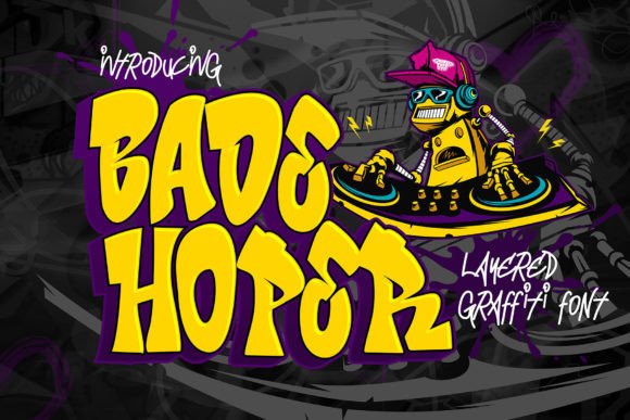 Bade Hoper: The Bold Graffiti Font for Urban Designs