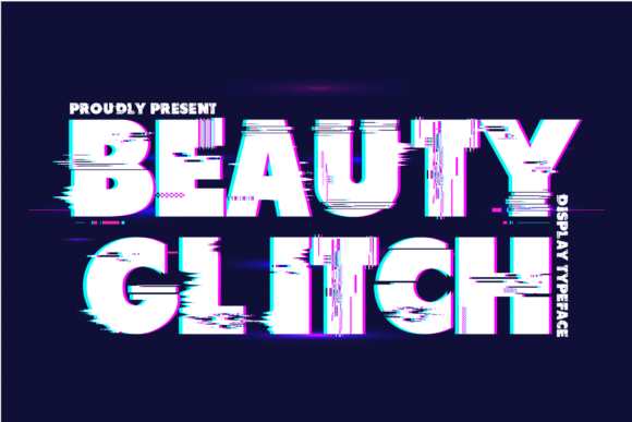 Beauty Glitch: Bold Typography for Modern Design
