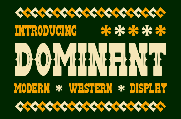 Dominant: A Retro Whimsical Display Font for Magic