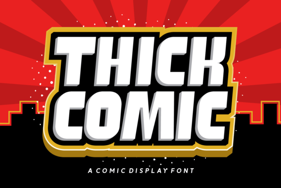 Evaluating Thick Comic for Bold Display Typography