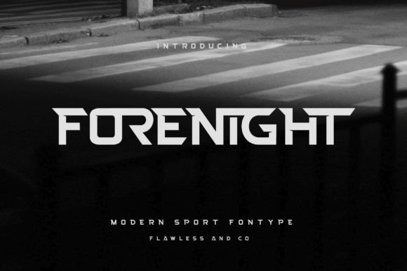 Forenight: The Modern Sport Font for Bold Designs