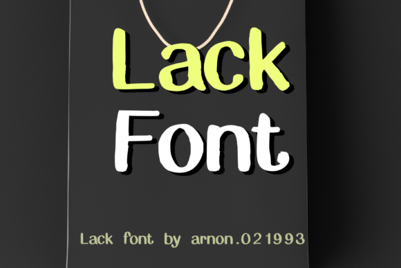 Lack: A Cute Font for Weddings, Logos, and Branding