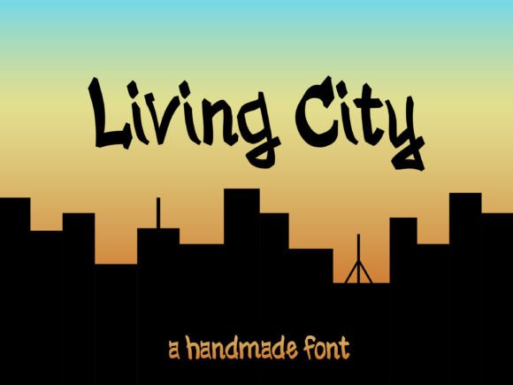 Living City: A Minimalist Graffiti Font for Modern Urban Design