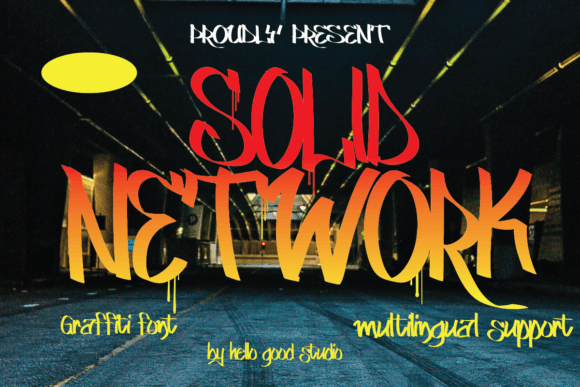Solid Network: Authentic Graffiti Style for Bold Designs
