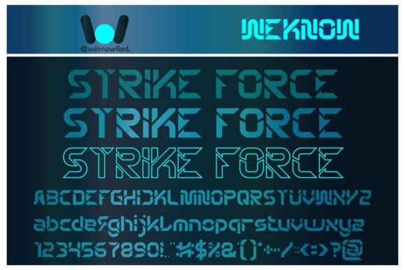 Strike Force: The Ultimate Techno-Sci-Fi Display Font