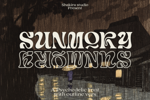 Sunmory: A Psychedelic Serif for Bold Retro Designs
