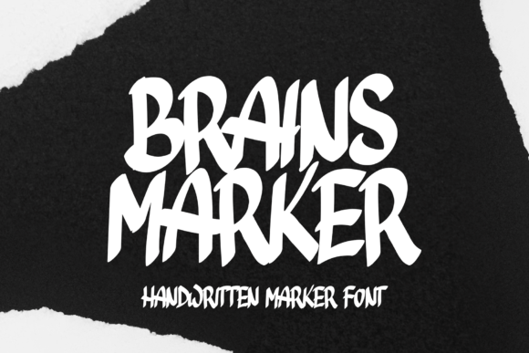 Unleashing Raw Creativity with Brains Marker: The Handwritten Font That Feels Human